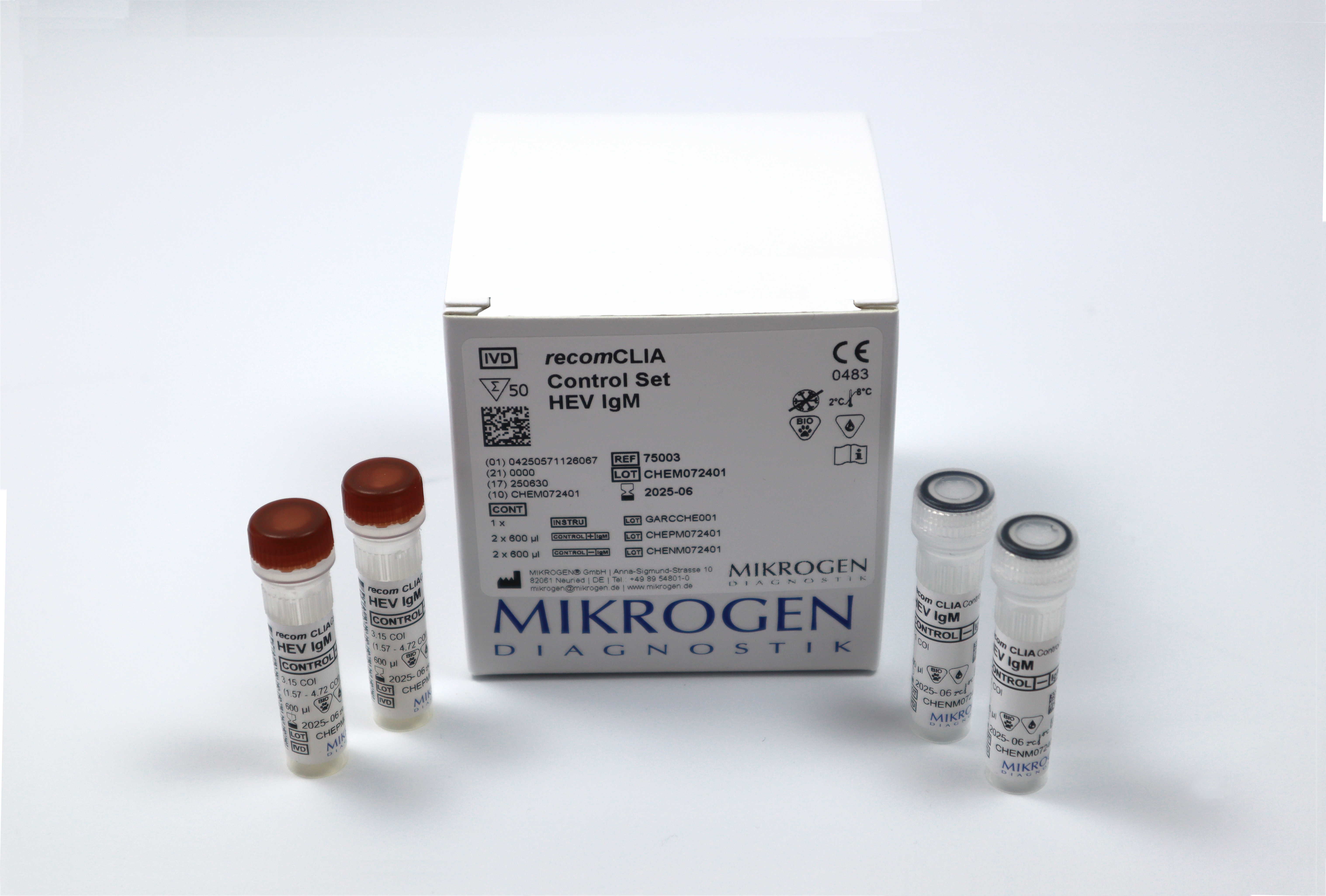 recomCLIA Control Set HEV IgM 